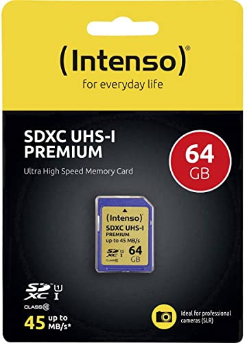 INTENSO Carte SDXC UHS-I Premium Class 10 - 64 Go