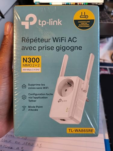 TP-LINK TL-WA865RE REPETEUR WIFI 300MBPS PRISE GIGOGNE FR.