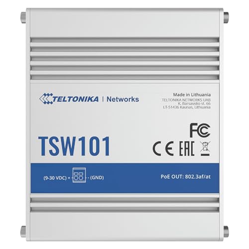 TELTONIKA NETWORKS TSW101 Automotive PoE+ Gigabit ethernet switch