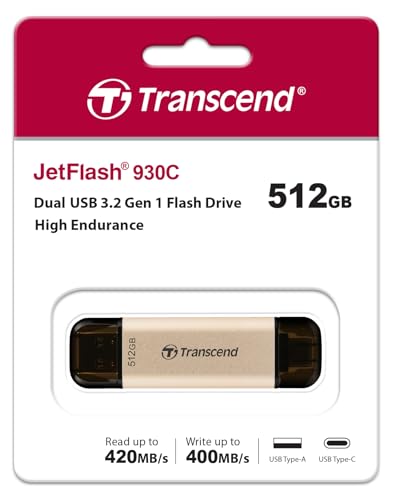 TRANSCEND JetFlash 930C USB 512Go USB 3.2 Type-C