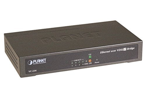 Planet VC-234 convert. VDSL2 RJ11 30a switch 4 ports RJ45