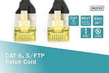 Digitus DK-1644-A-020/BL câble de réseau Noir 2 m Cat6a S/FTP (S-STP)