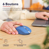TRUST Souris sans fil OZAA Compact multi-connexion - Bleue