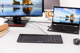CHERRY Clavier Stream Keyboard TKL compact USB blanc grisé