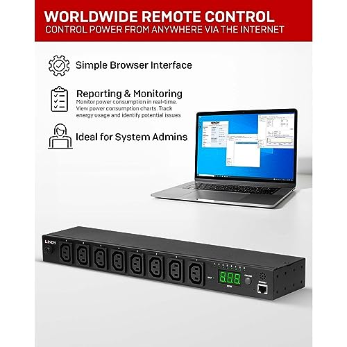 LINDY IPowerControl Classic 8 switchable via LAN or WAN