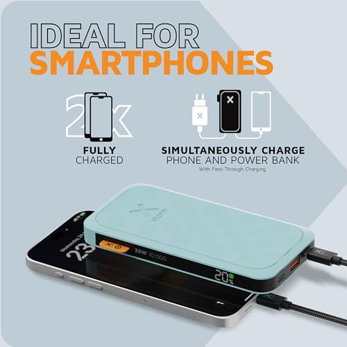 XTORM Batterie externe Fuel20W 10000 mAh, bleu canard