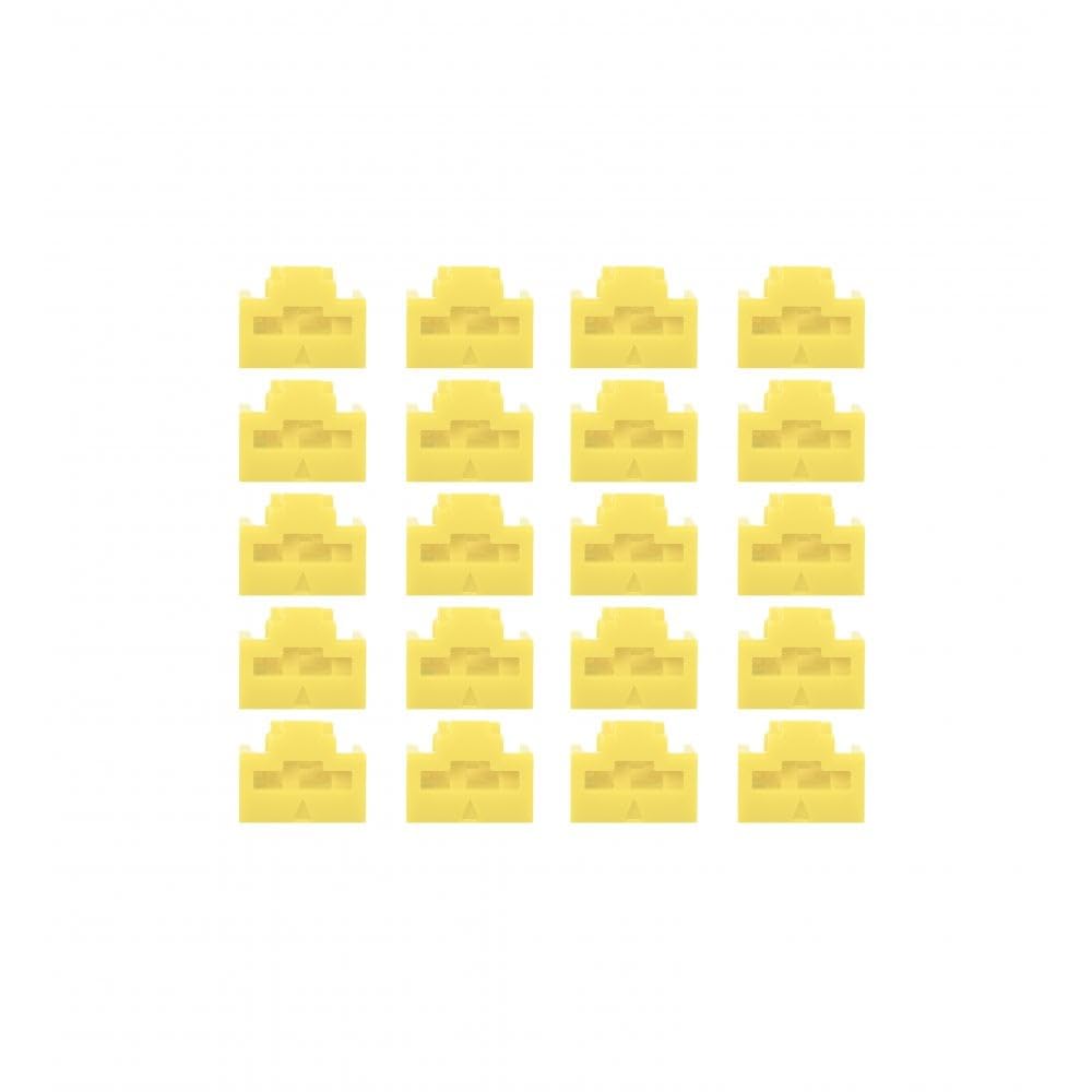 LINDY RJ45 Port Locks YELLOW 20pcs.