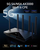 Cudy P5 routeur sans fil Gigabit Ethernet Bi-bande (2,4 GHz / 5 GHz) 5G Noir
