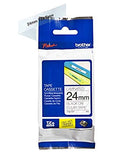 BROTHER P-TOUCH TZE-151 noir sur clear 24mm