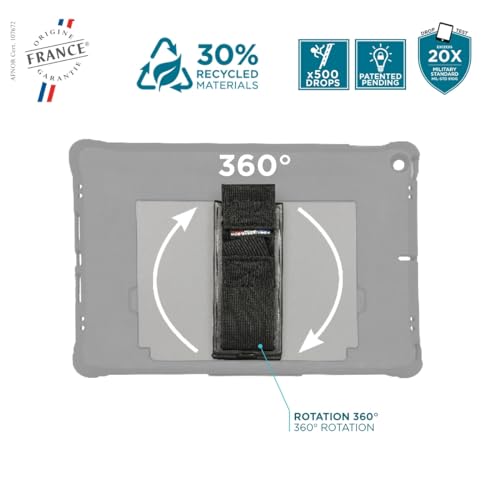 MOBILIS Coque de protection PROTECH IPad 10.2   + Trépied + Patte de Saisie