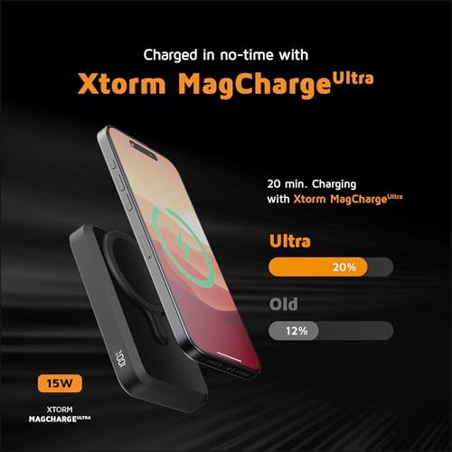 XTORM Batterie magnétique sans fil 10000 mAh noire