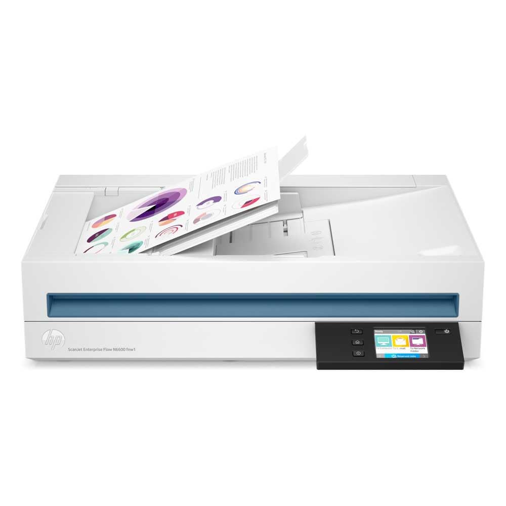 HP ScanJet Enterprise Flow N6600 fnw1 scanner à plat Réseau/USB A4 avec chargeur auto de 100 feuilles - jusqu’à 50 ppm/100ipm