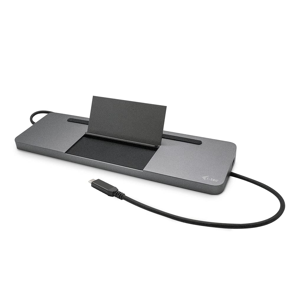I-TEC USB-C Metal 4K 3xDisplay DS 1xHDMI 1xVGA 1xDP 1xSD+1xmicroSD Cardreader 1xGLAN 1x3.5mm Audio 2xUSB 3.0 2xUSB 2.0 1xUSB-C PD
