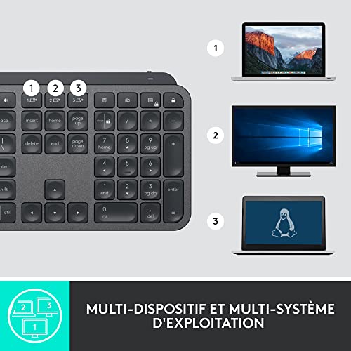 LOGITECH MX Keys For Business - Graphite - Central (FR)