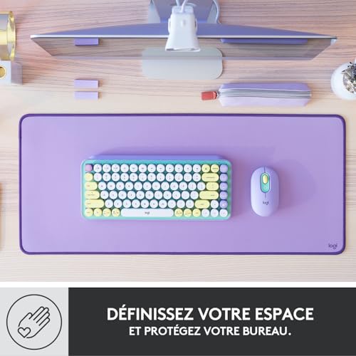 LOGITECH Desk Mat Studio Series Mouse pad lavender