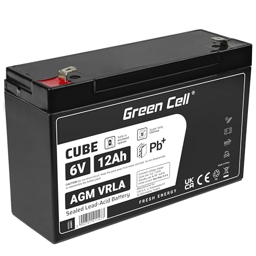Green Cell AGM Battery 6V 12Ah - Batterie - 12.000 mAh Sealed Lead Acid (VRLA)