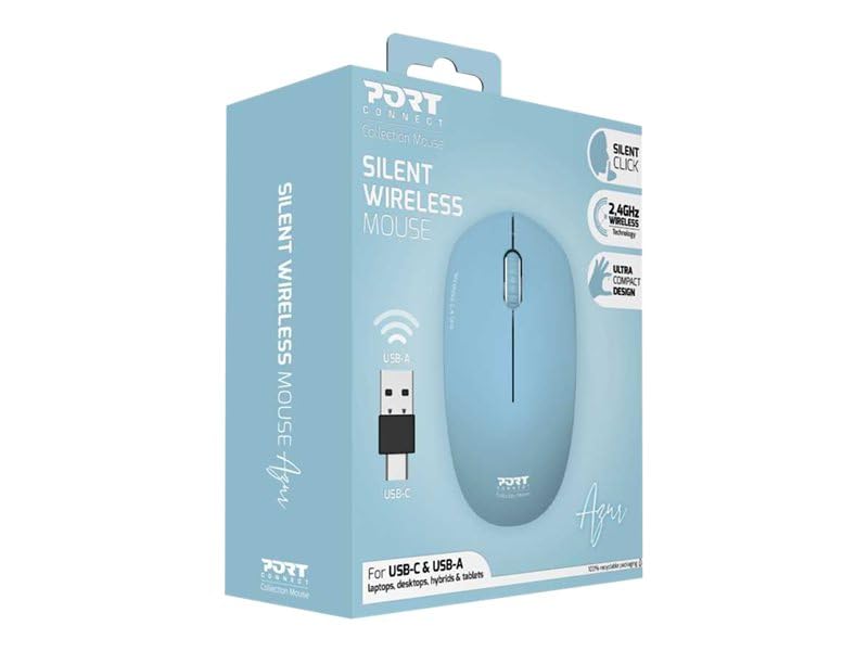 PORT DESIGNS Mouse Collection Wireless Azur