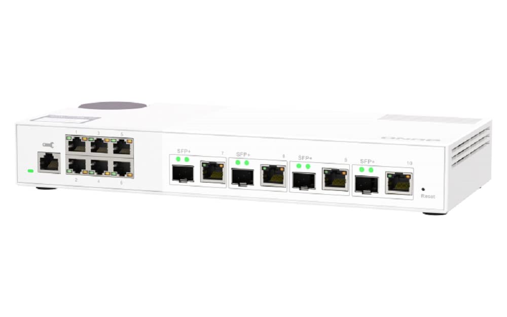 QNAP QSW-M2106-4C 6 port 2.5Gbps 4 port 10Gbps SFP+/ NBASE-T Combo web managed switch
