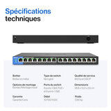 LINKSYS Switch 16 ports Gigabit dont 8 ports POE+