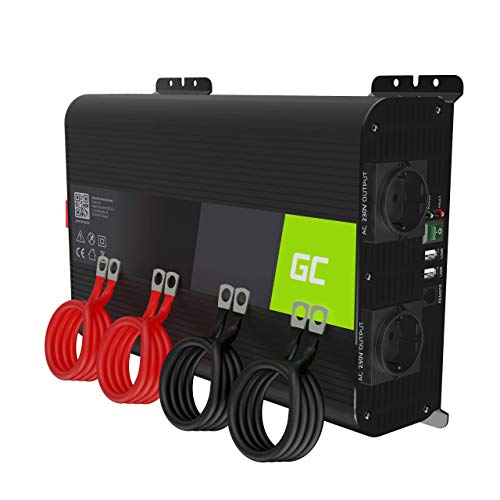 Green Cell INV09 adaptateur de puissance & onduleur Auto 1000 W Noir