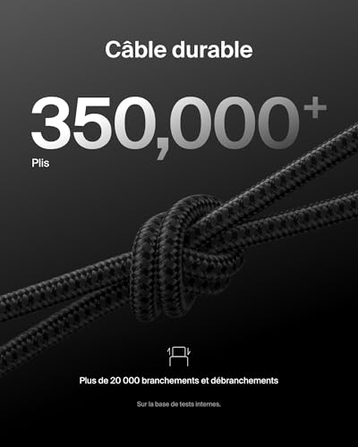 BELKIN USB-C TO USB-C 240W 2.0 BRAIDED PCR 3M BLACK