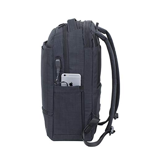 Sac à dos business  17,3", Port USB-A, Polyester ECO noir ch
