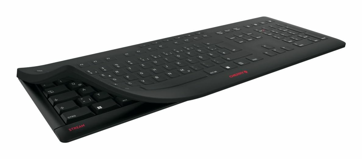 CHERRY Clavier Stream Protect AZERTY USB noir