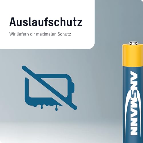 ANSMANN Piles alcalines 1510-0005 LR61 AAAA - blister de 2