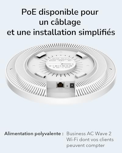 Cudy AC1300 1167 Mbit/s Blanc Connexion Ethernet, supportant l'alimentation via ce port (PoE)