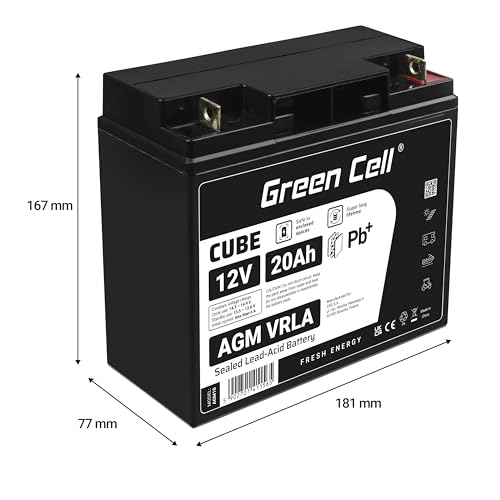 Batterie pour Système d'Alimentation Sans Interruption Green Cell AGM10 20000 mAh 12 V
