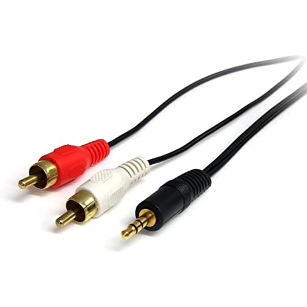 3 ft Stereo Audio Cable 3.5mm to 2x RCA