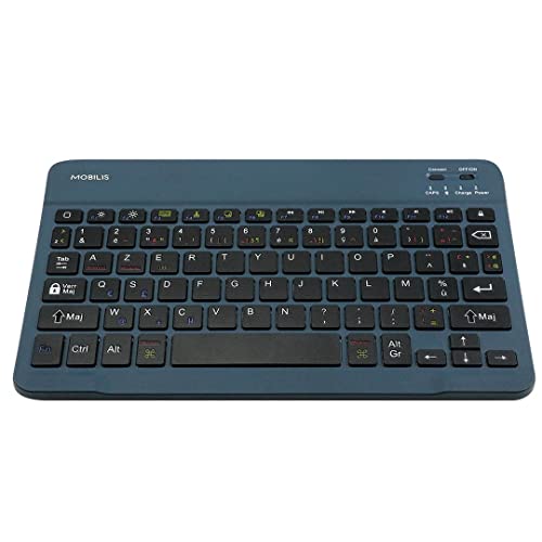Universal French Bluetooth Keyboard Blue