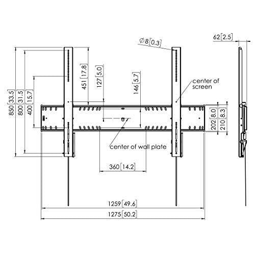 PFW 6910 DISPLAY WALL MOUNT TILT XXL