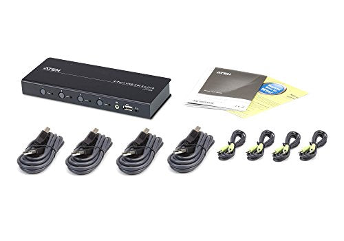 ATEN CS724KM-AT commutateur écran, clavier et souris Noir