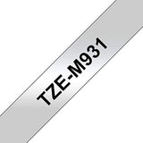 BROTHER P-TOUCH TZE-151 noir sur clear 24mm