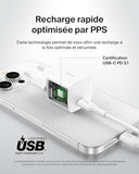 BELKIN 25W USB PD Wall Charger with PPS WHT w/1m C-C Cable