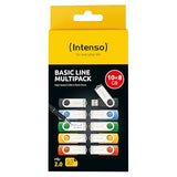 INTENSO Clé USB 2.0 Basic Line - Pack de 10 x 8 Go