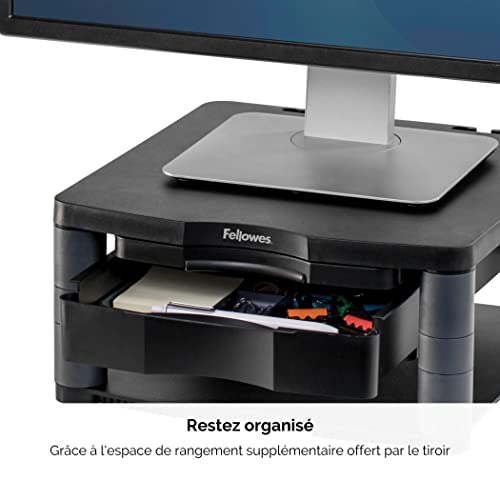 FELLOWES Graphite Monitor Stand Premium Plus (P)