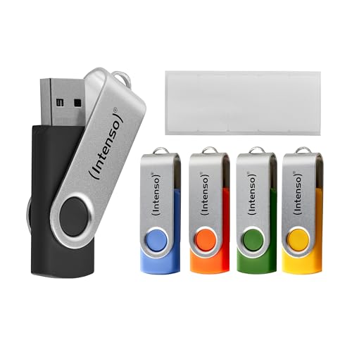 INTENSO Clé USB 2.0 Basic Line - Pack de 5 x 16 Go