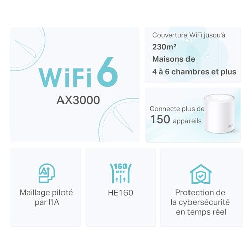 Deco X50 1-pack AX3000 Mesh Wi-Fi 6