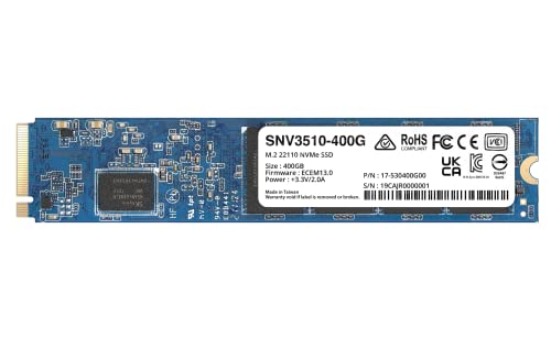 SYNOLOGY SNV3510 400Go M.2 NVMe SSD PCIe 3.0 x4 3000Mo/s read 750Mo/s write