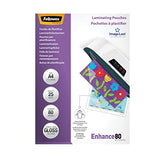 FELLOWES IL POCHETTES A4 80 MICRONS X 25