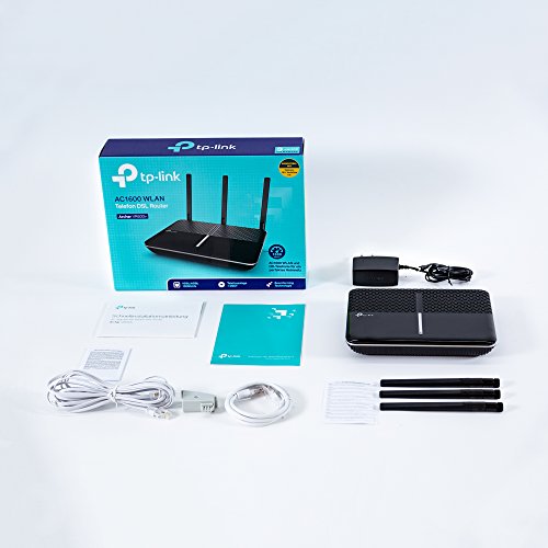 TP-LINK AC1600-VoIP-WLAN-DSL-Router Broadcom Chipset 802.11ac/a/n/g/b 1.300Mbit/s at 5GHz + 300Mbit/s at 2.4GHz