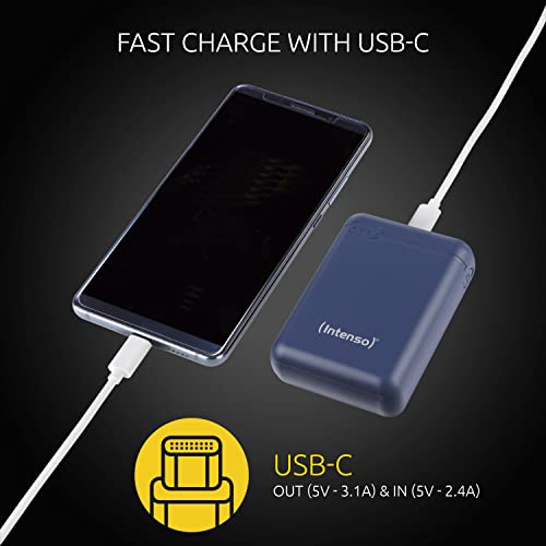 INTENSO PowerBank XS10000 USB / Type-C -10000 mAh bleu foncé