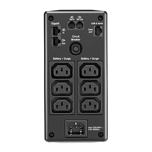 APC Back-UPS Pro BR650MI UPS AC 230V 390Watt 650VA USB output connectors 6 Black