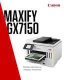 CANON MAXIFY GX7150 MegaTank MFP colour inkjet CISS Legal 216x356mm A4 24ipm Print 600sheets USB Wi-Fi LAN