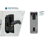 MOBILIS Étui Holster portable poignée pistolet + Ceinture + Cuissarde - Taille M