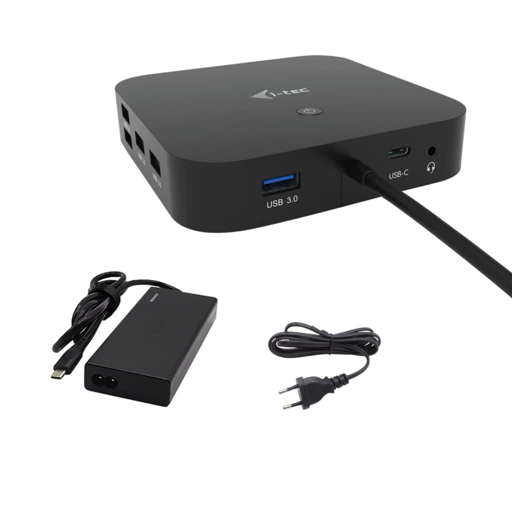 I-TEC USB-C HDMI Dual DP Docking Station with Power Delivery 100 W + i-tec Universal Charger 112 W