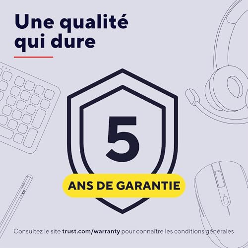 TRUST Souris filaire ergonomique VERTO - Noire