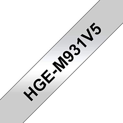 BROTHER P-TOUCH TZE-S151 noir sur clear 24mm extra gluey